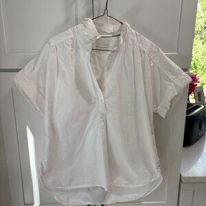 J.Crew Relaxed short-sleeve cotton poplin popover